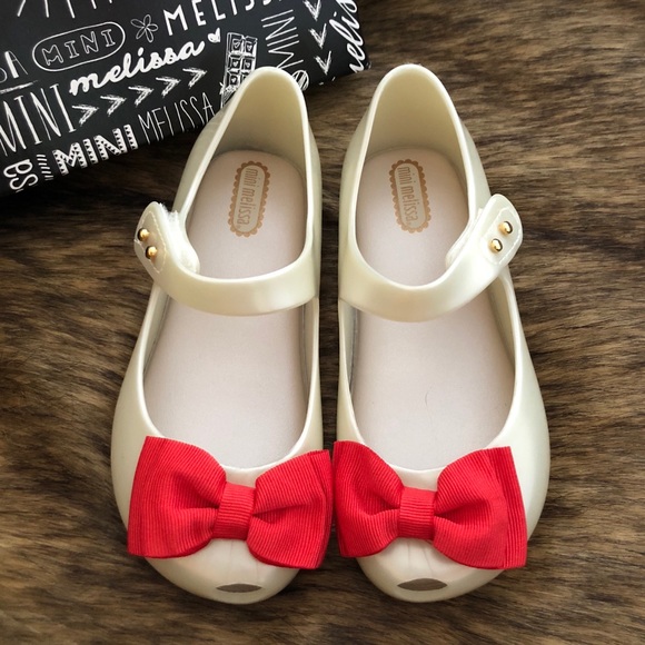 red mini melissa shoes